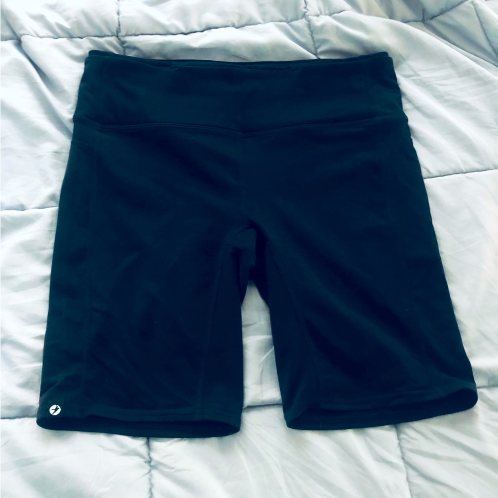 Oiselle black athletic spandex shorts size small lnc